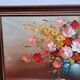 Oil on canvas bouquet of flowers signed Charles Édouard