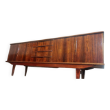 Scandinavian sideboard in Rio rosewood - 220cm - 1960s