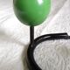 Vintage metal hook and 3 tricolor wooden hooks 40.5 cm