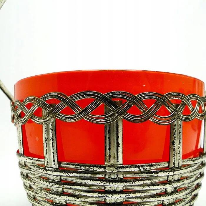 H8Z Basket Sugar Bowl with Glass Kralik Type