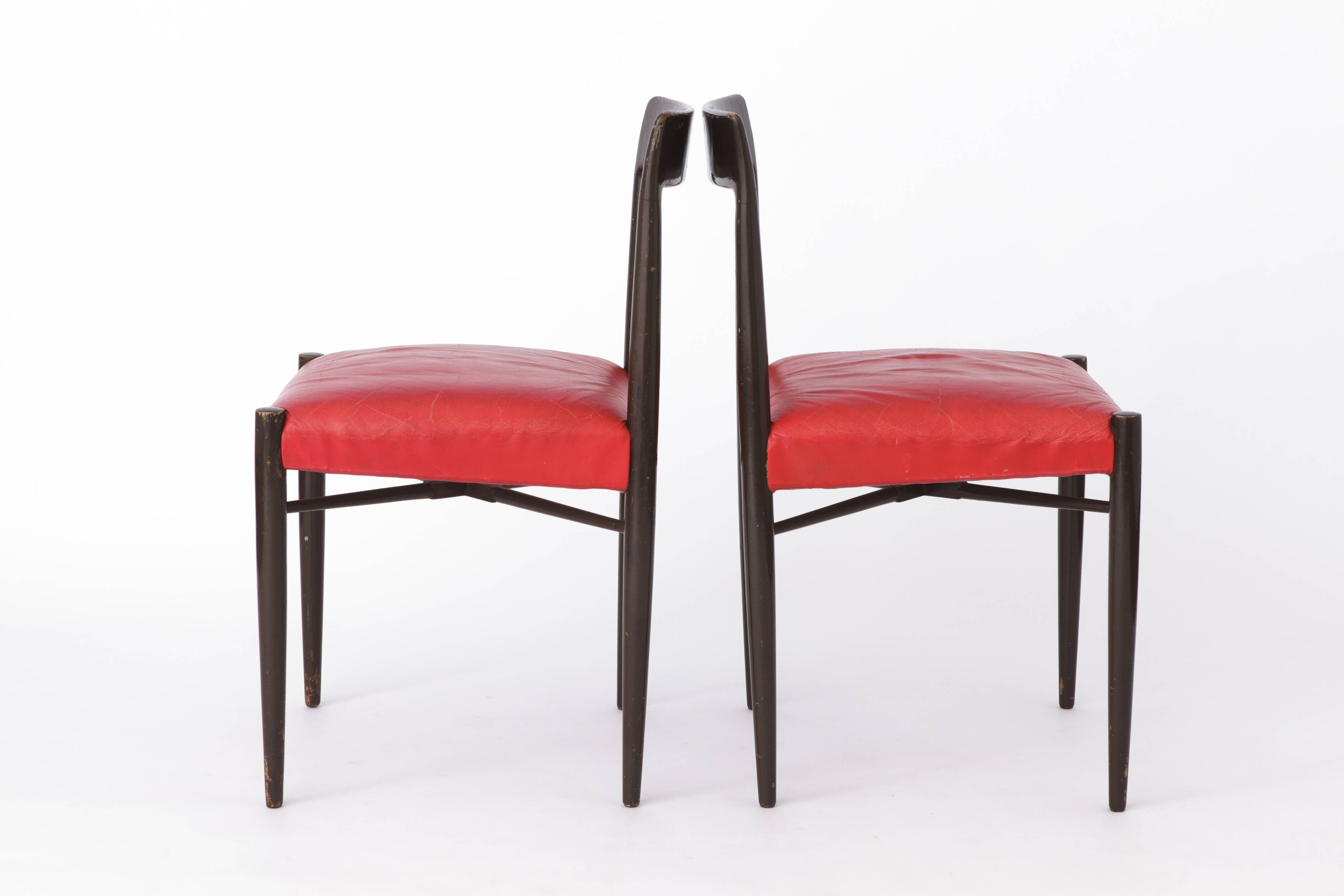 2 Vintage Chairs 1960s Wooden Germany