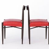 2 chaises vintage 1960 en bois Allemagne