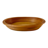 Rattan basket and wood 70s