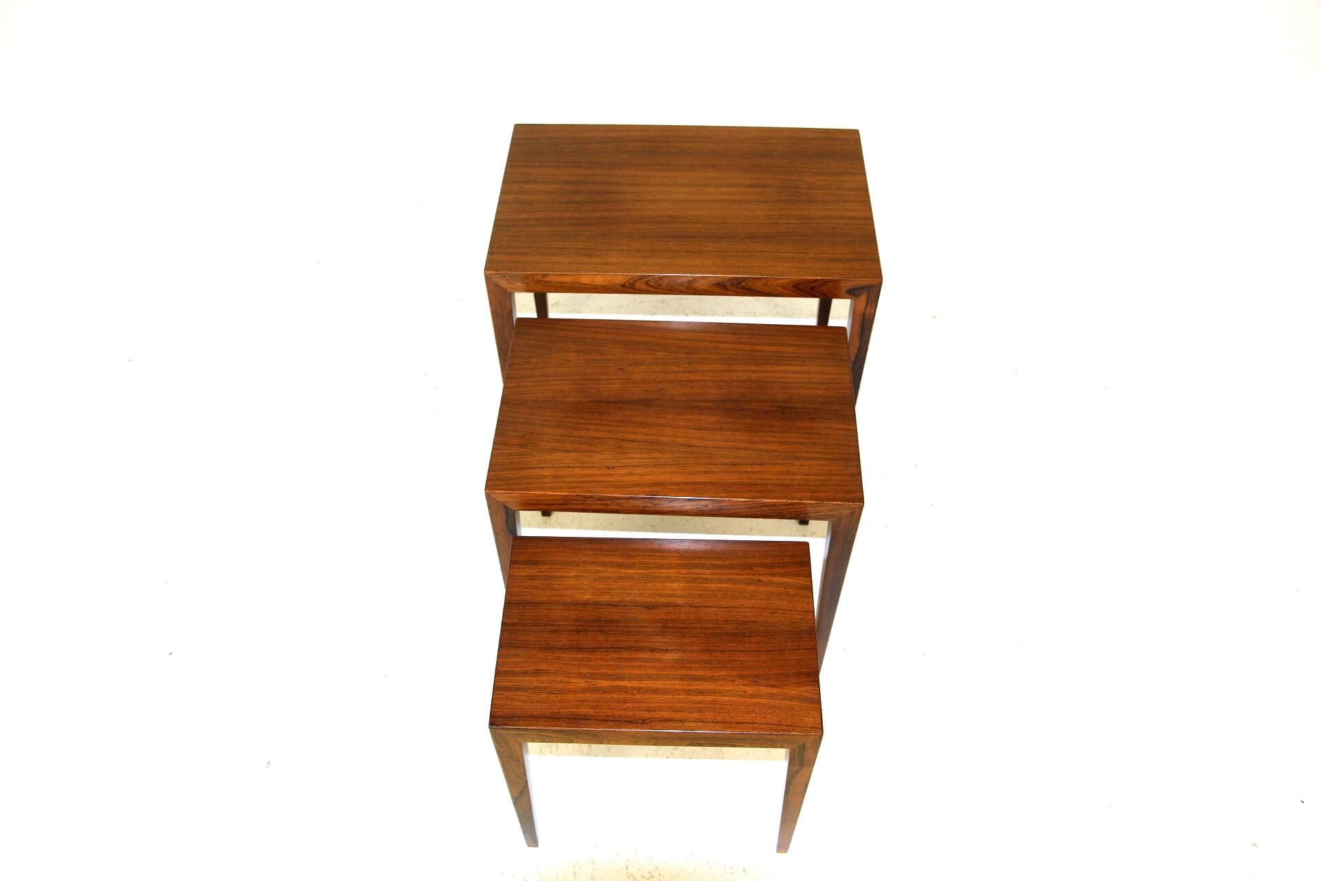 Rosewood trundle table, Severin Hansen, Denmark, 1960