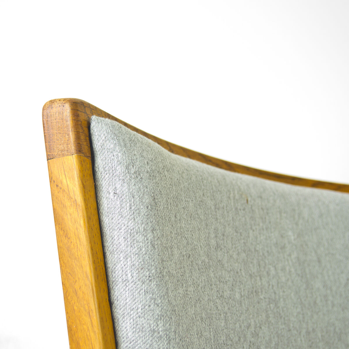 Set of oak dining chairs, France, in the 1950s