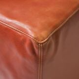 Vintage Osaka loveseat in oxblood leather by Natuzzi Italy