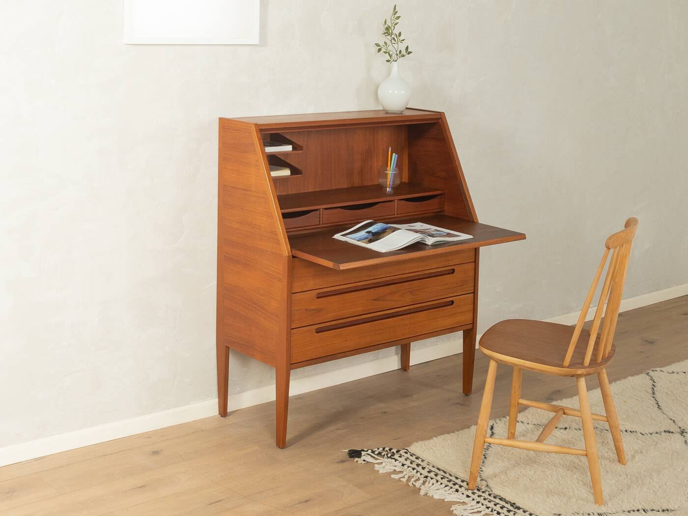 HJN Møbler secretary by Nils Jonsson (1960s, teak, restored)