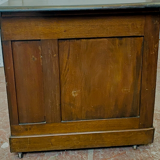 Flat desk with mahogany box in mahogany wood 20th century