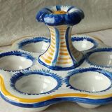 Egg coquetier in faience of quimper hb