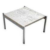 Travertine coffee table
