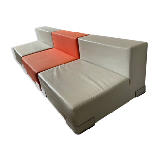 3 modular Plastics armchairs by Piero Lissoni for Kartell, 1970