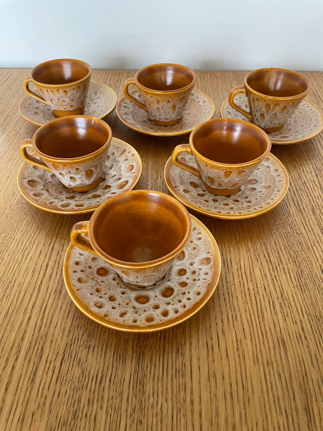 Niderviller Fauve model coffee set – 14 pieces, stamped, excellent