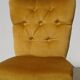 Golden yellow velvet armchairs