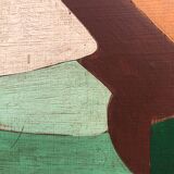 Abstract painting on panel