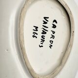 Cup Vide Poche Roger Capron Serpents decor ceramic France 1950