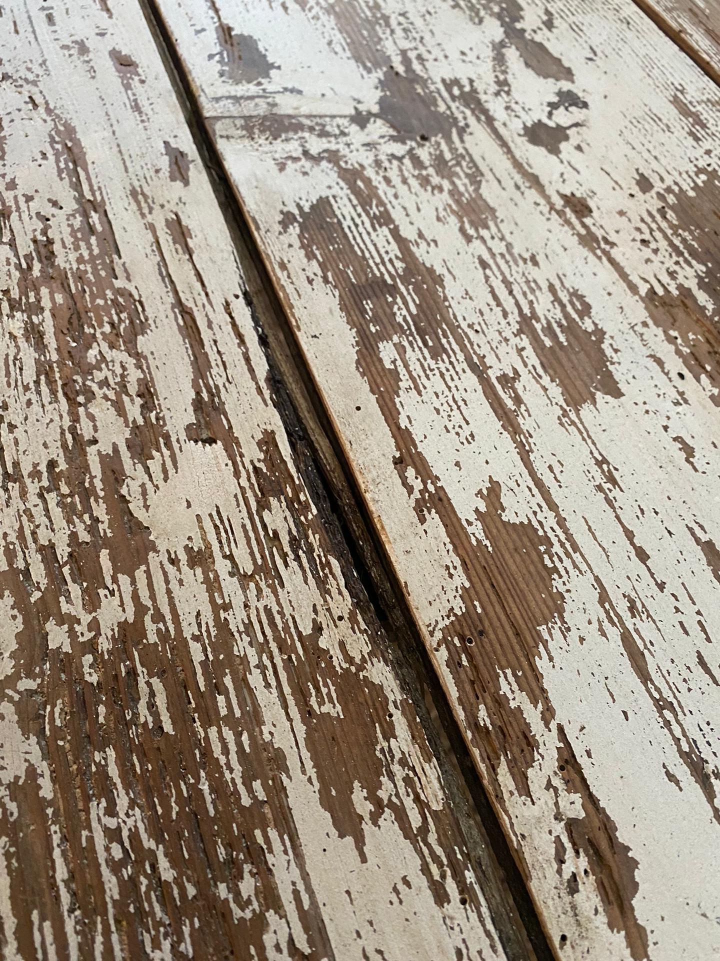 White patina console table