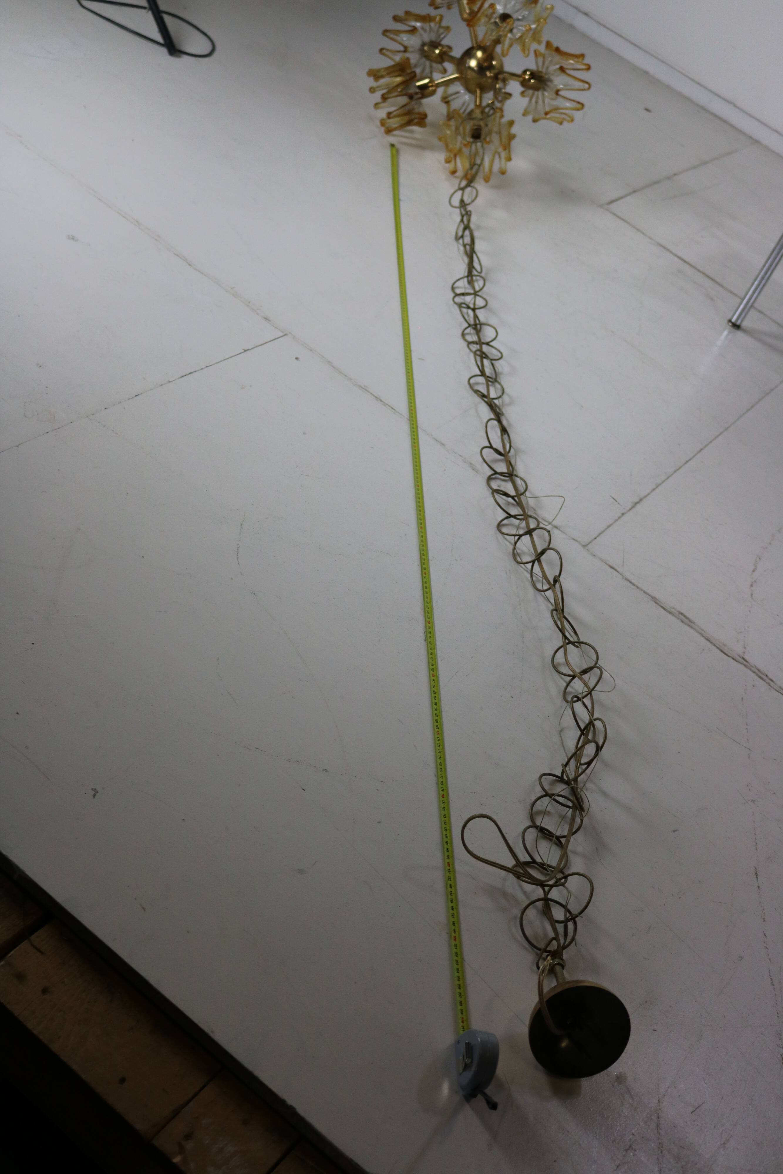 Murano glass pendant lamp from AV Mazzega 1950s