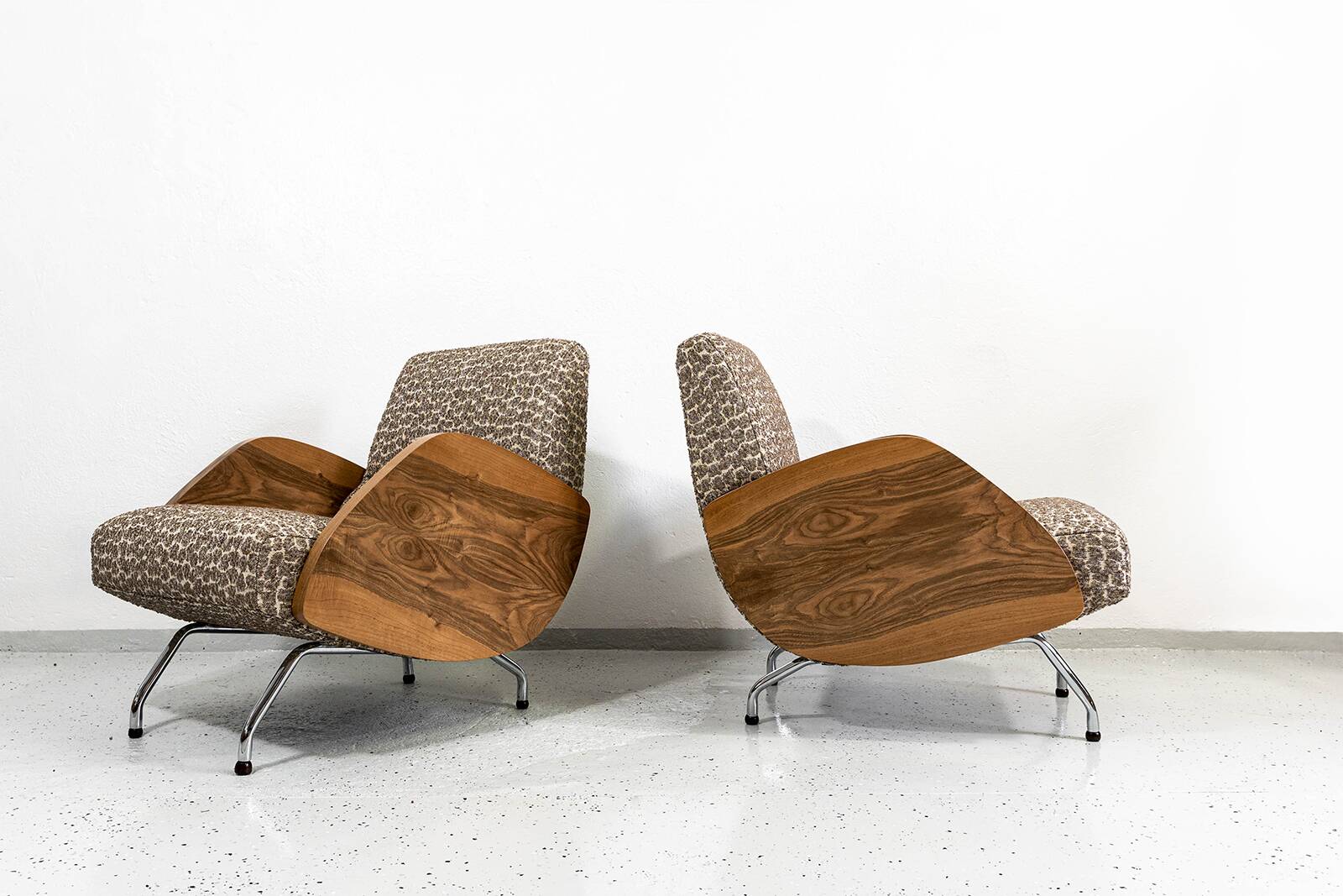 Fauteuils, Modèle "360" par Janusz Rozanski, Pologne, années 1950, Ensemble de 2