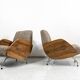 Fauteuils, Modèle "360" par Janusz Rozanski, Pologne, années 1950, Ensemble de 2