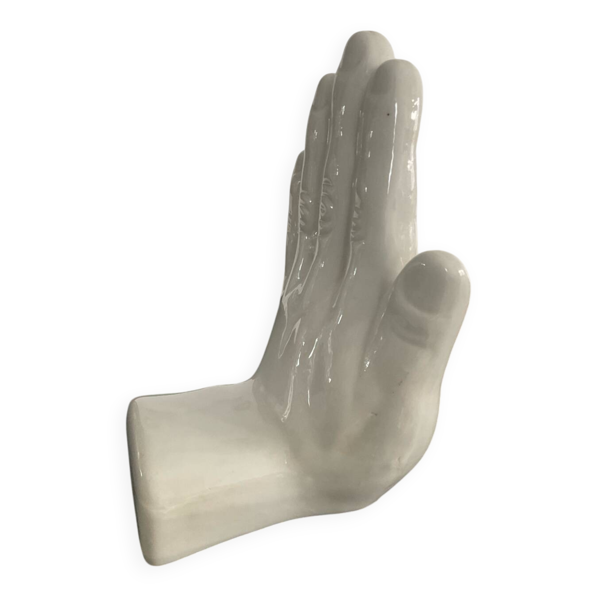 Vintage Ceramic Hands Bookends