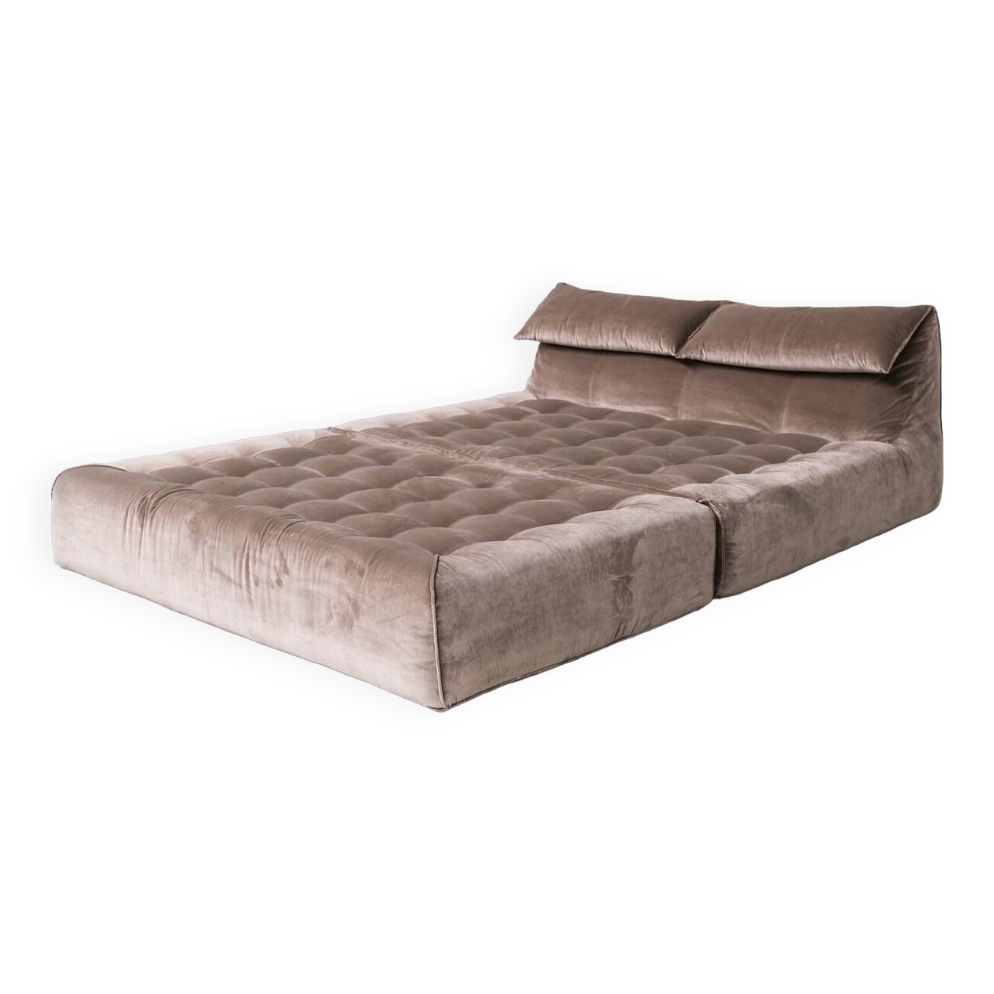 Original Mid-Century Italian Mario Bellini 'Le Bambole' Bed or Day Bed