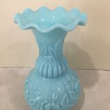 Blue opaline vase