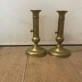Pair of copper candlesticks 18th century