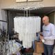 Large Murano Glass “Tronchi” Chandelier in White Alabastro, Italy, 197