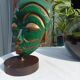 African bronze mask