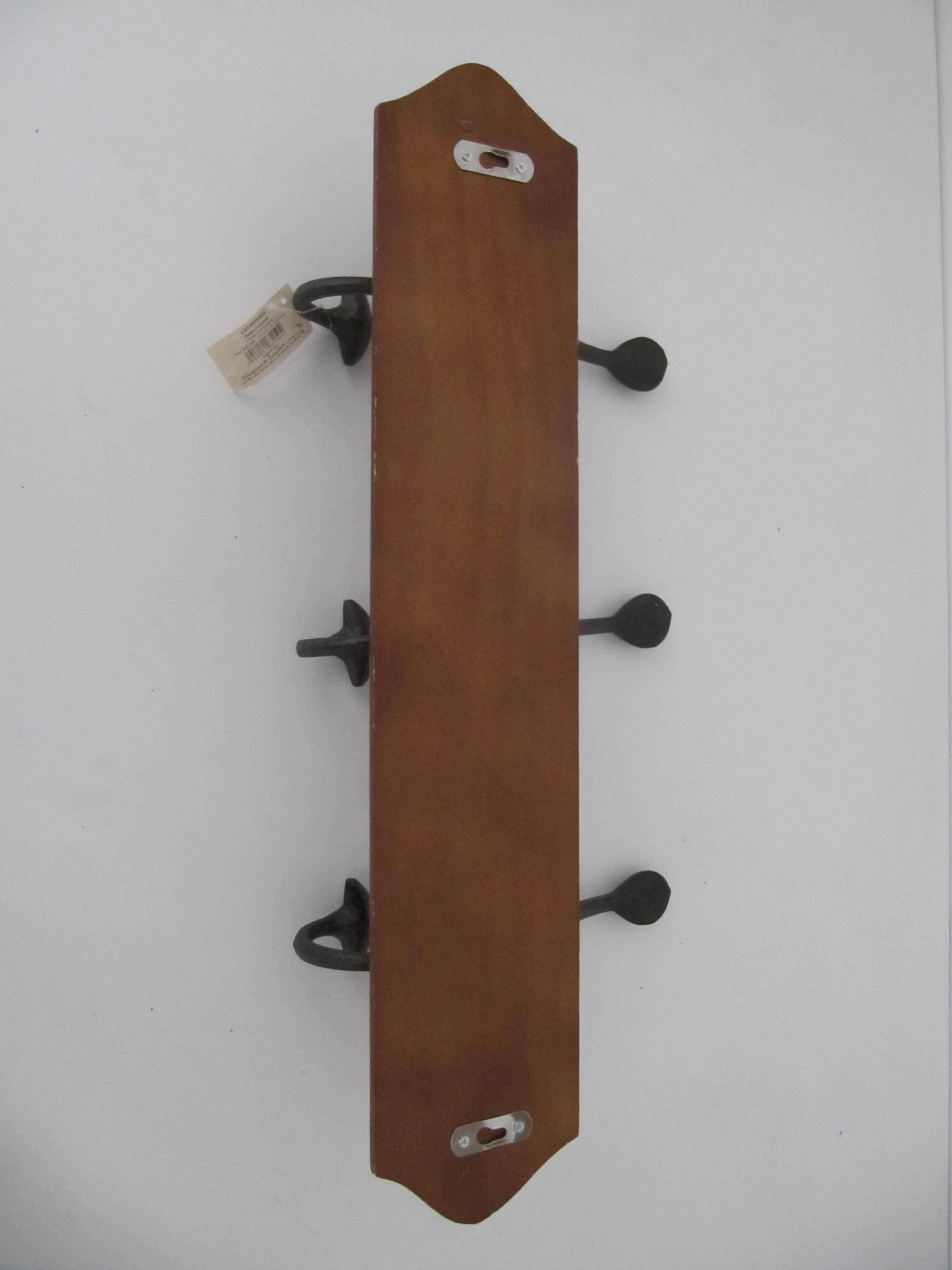 Coatrack wood and cast iron