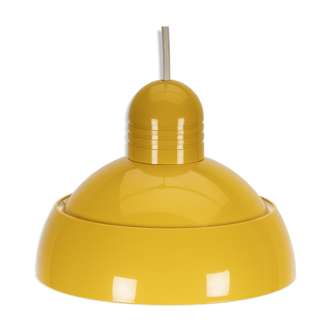 Yellow plastic 70s osram pendant lamp