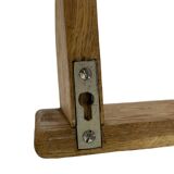 Vintage oak wall rack book shelf 1970s wood minimalist design