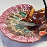 Vallauris-style shell-shaped serving tray in good condition