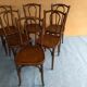 Suite 6 chaises bistrot Luterma 1930