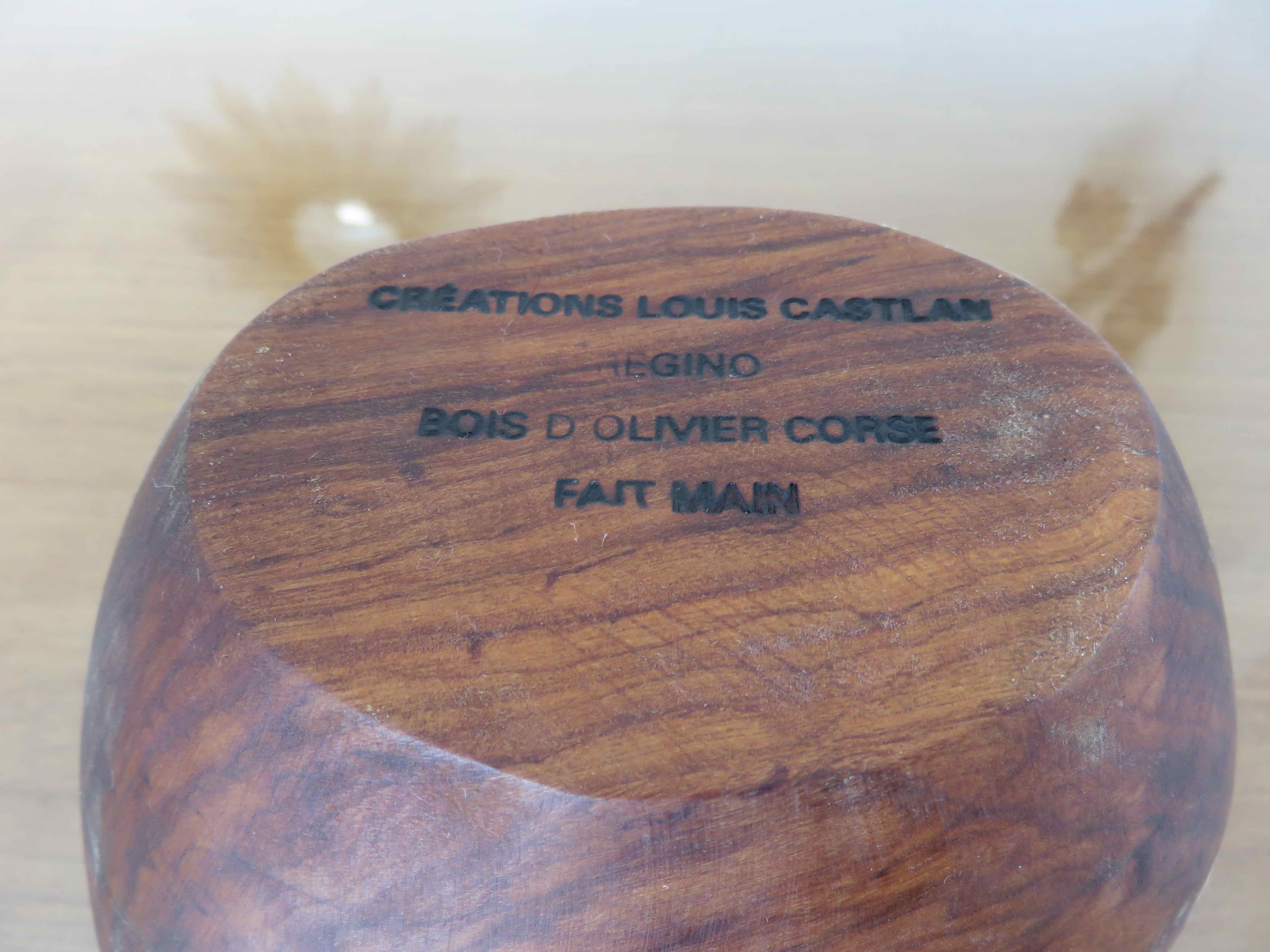 Tidy in olive wood 1970