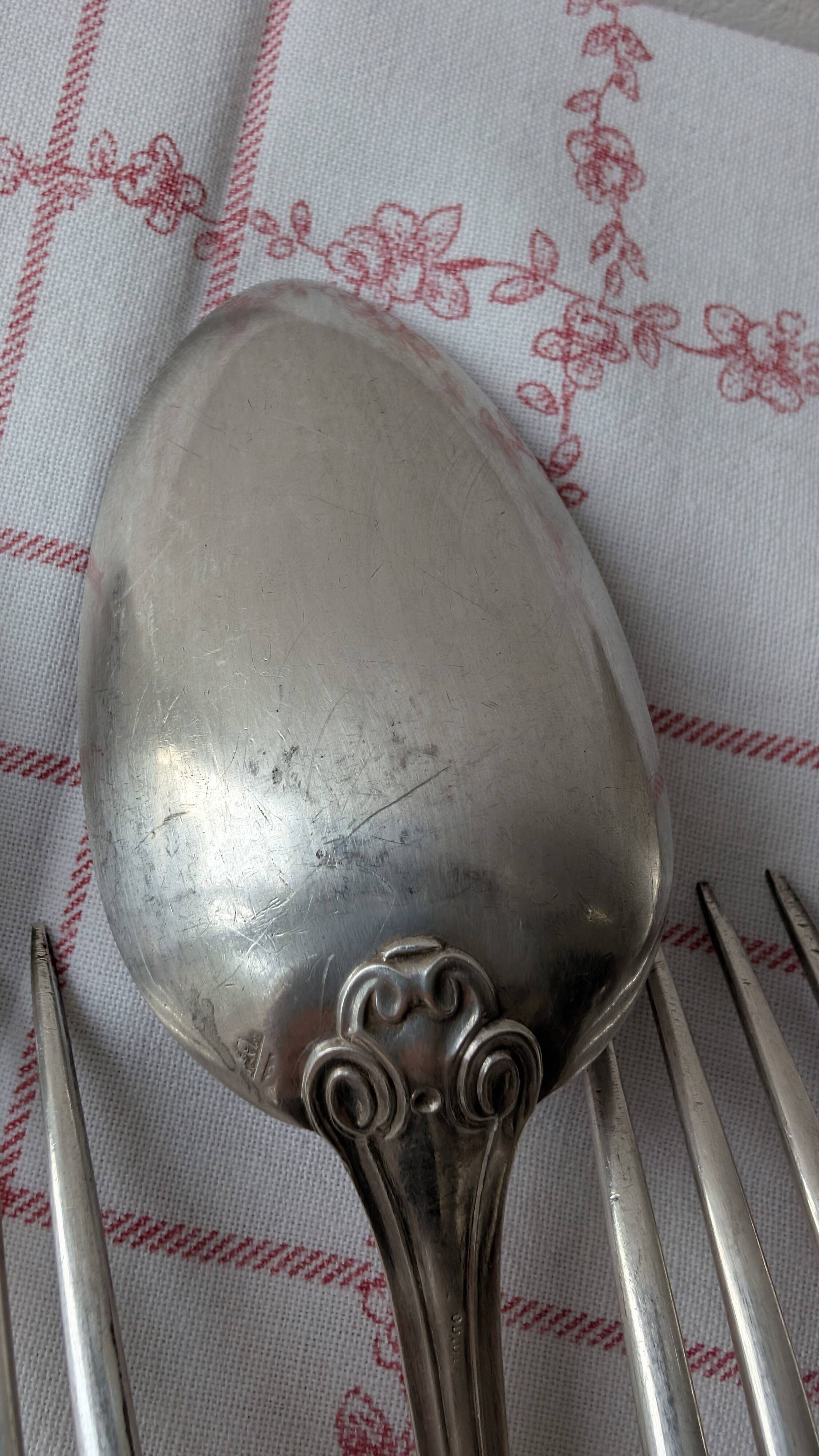 Couvert en argent Odiot