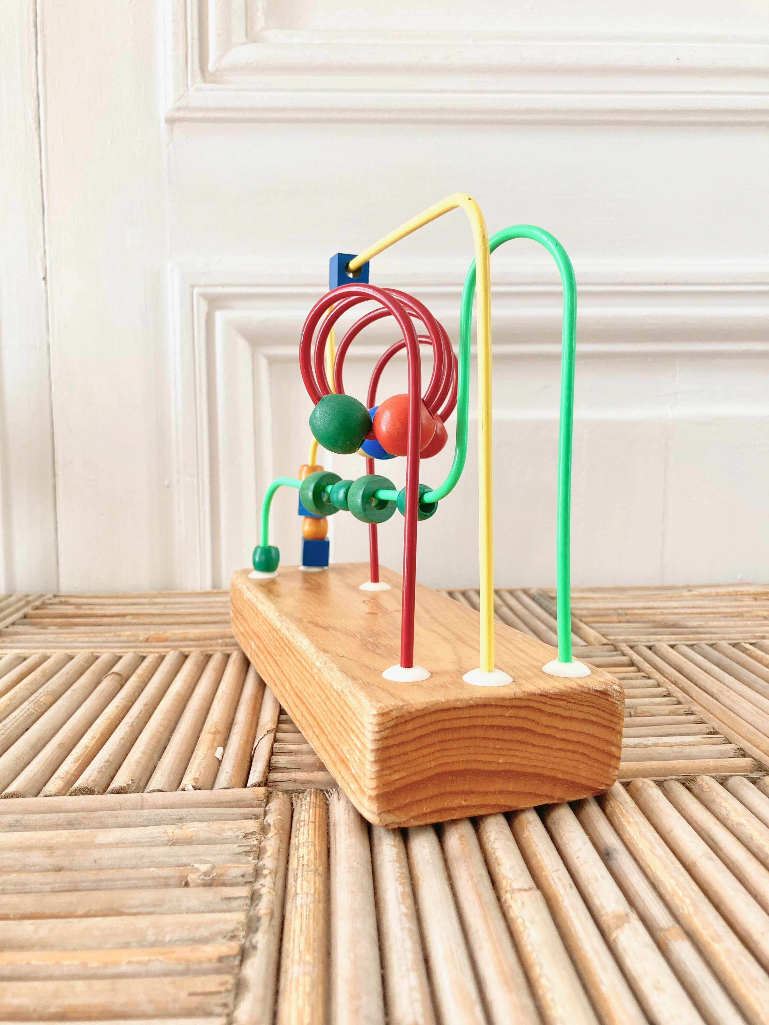 Wooden labyrinth abacus