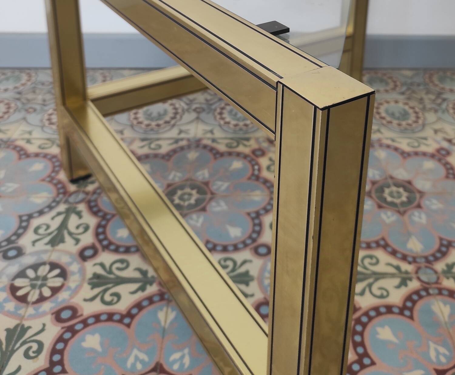 Coffee table, corner side table, 1980.