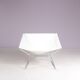 1950s easy chair AP 14 white canvas Pierre Paulin for A. Polak Netherlands