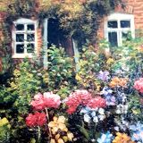 Huile sur bois maison anglaise