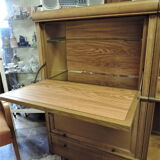 rabies furniture M D in oak 1970