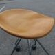Stool metal structure adjustable in height on wheels