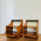 Pair of vintage Scandinavian design bedside tables