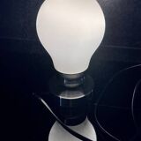 Nino bulb lamp, steel and glass