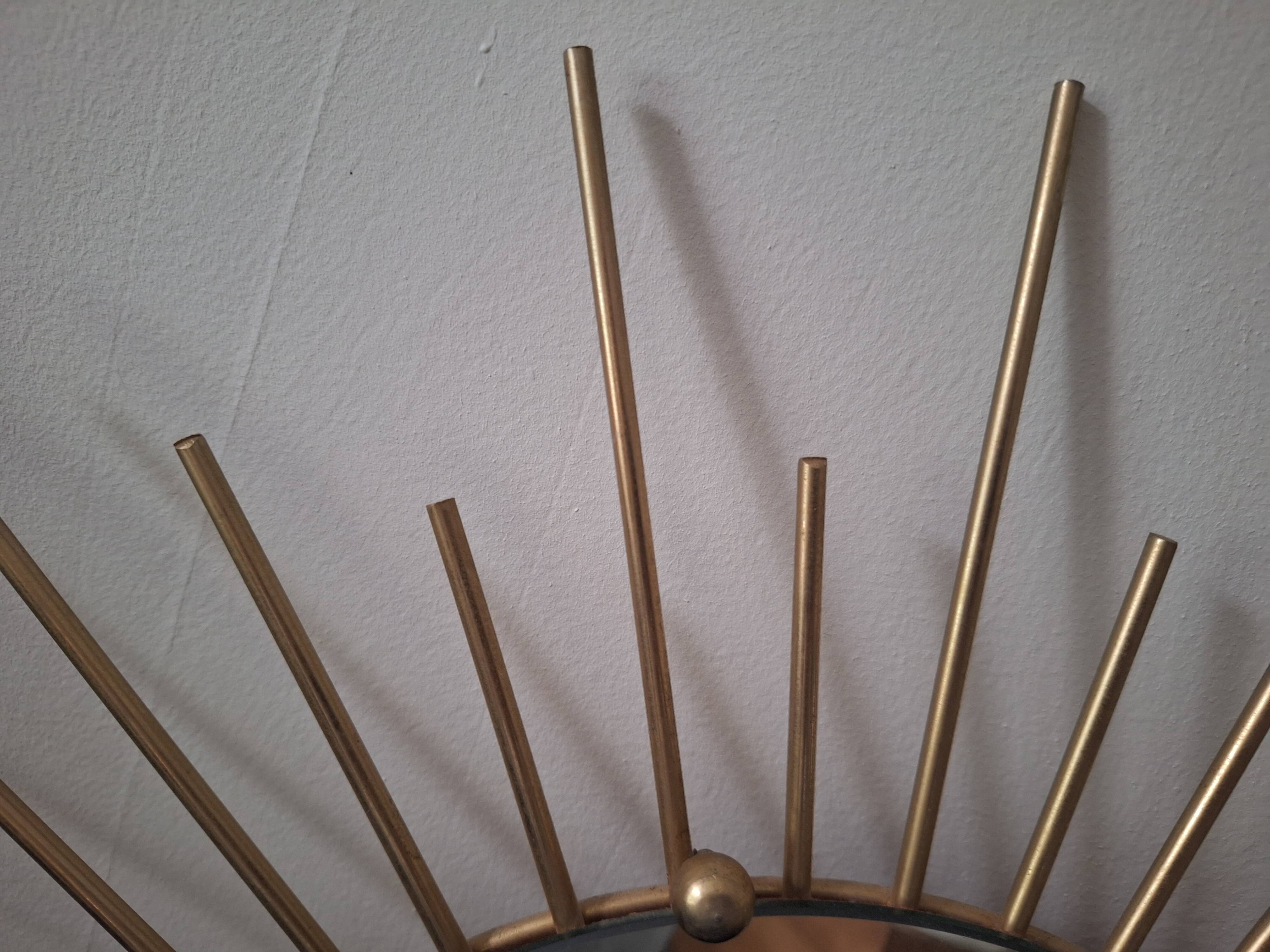 Vintage sunburst mirror