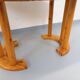 Vintage Scandinavian round dining table by Rainer Daumiller in pine from the 1960s.