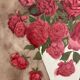Watercolor with bouquet of roses