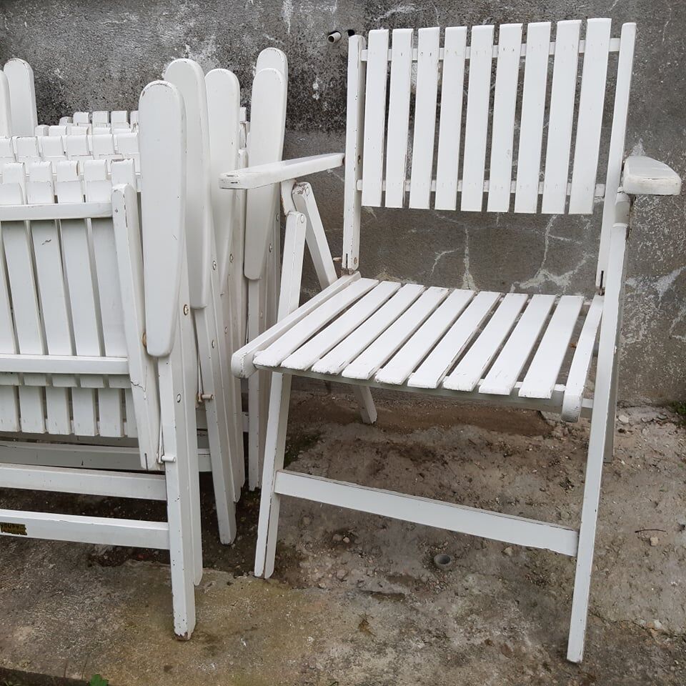 Lot de 6 chaises de jardin R.Gleizes Youpy
