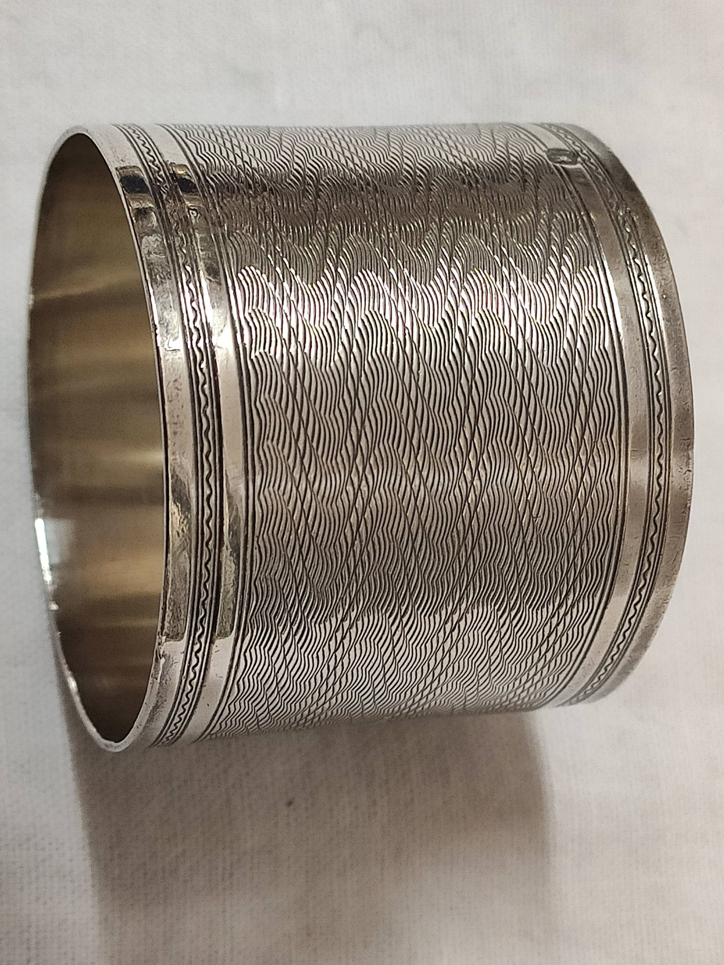 Sterling silver towel ring 51g