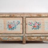 Antique white sideboard with original illustrations (c.1900) #7